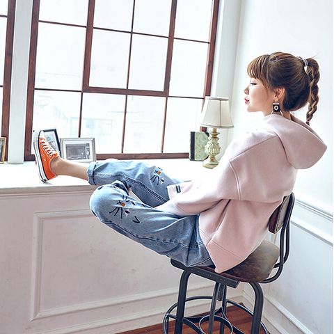 Quần Jean dài nữ ECO phong cách JNUD010M1 SID51363